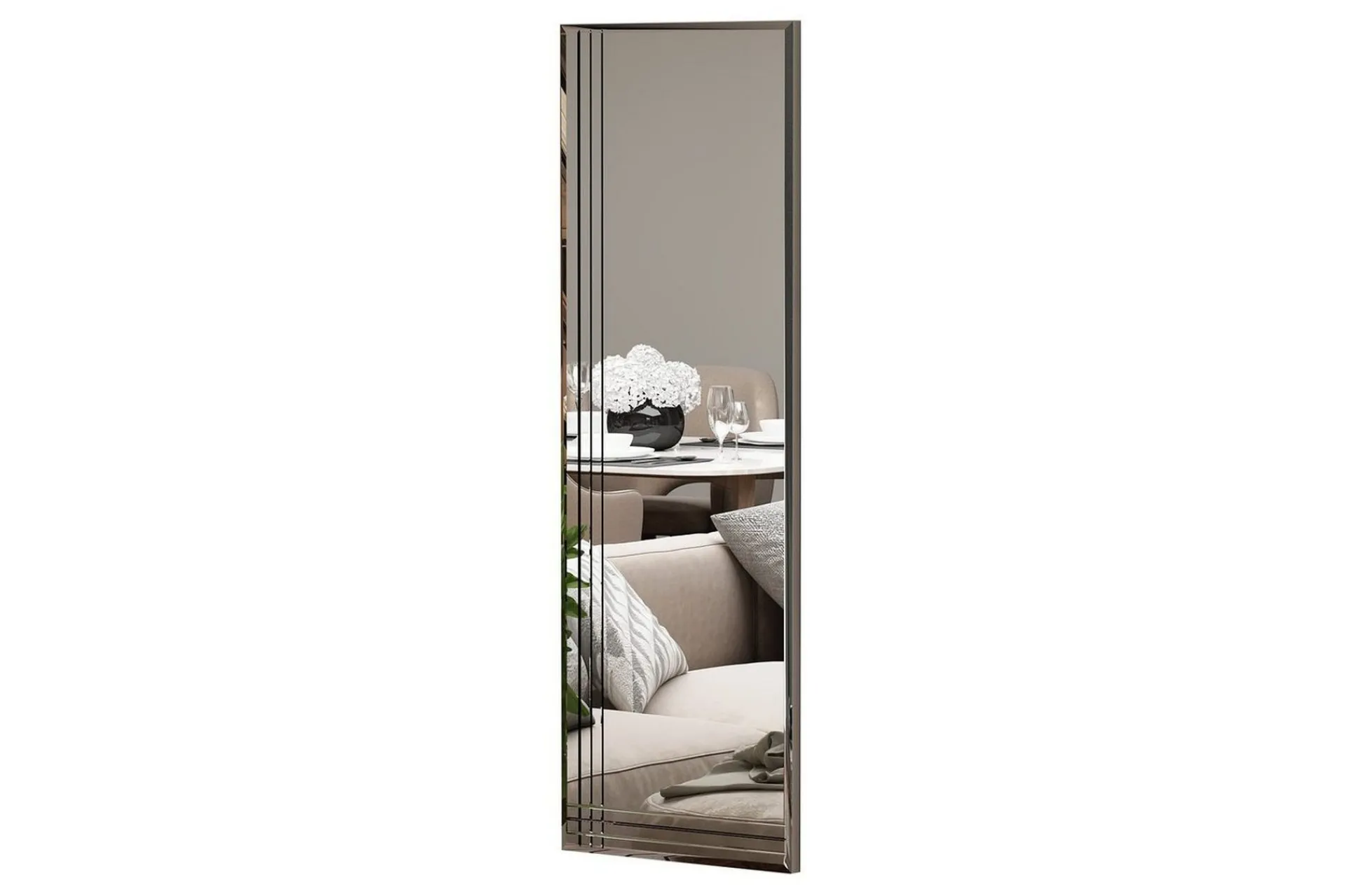 Helkroppsspeil-Speil Casaria Transparent Hvit