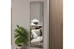 Helkroppsspeil-Speil Casaria Transparent Hvit
