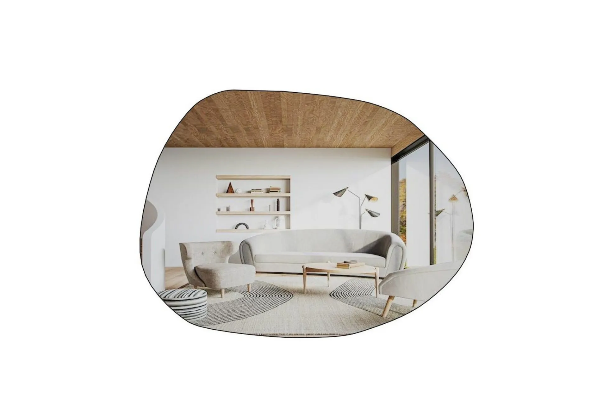 Baderom|Baderomsspeil-Speil Haviland Transparent Hvit