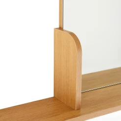 Speil med hylle HOME4YOU Aalborg 92x15x93 cm eik