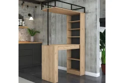 Spisebord Beloumont Valnøtt / Svart