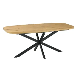 Spisebord & Kjøkkenbord-Spisebord HOME4YOU Ramona 180/220x90x75 cm Lyst tre
