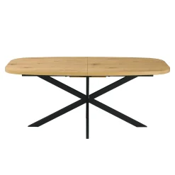 Spisebord & Kjøkkenbord-Spisebord HOME4YOU Ramona 180/220x90x75 cm Lyst tre