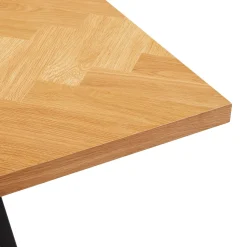 Spisebord & Kjøkkenbord-Spisebord HOME4YOU Rowan 200x90x75 cm Fiskebensmønstret eik