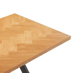 Spisebord & Kjøkkenbord-Spisebord HOME4YOU Rowan 200x90x75 cm Fiskebensmønstret eik