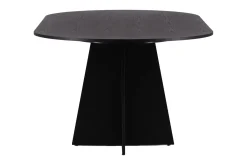 Venture Home Spisebord & Kjøkkenbord-Spisebord Bootcut spisebord 230x115x75 cm ovalt Black