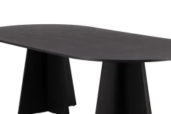 Venture Home Spisebord & Kjøkkenbord-Spisebord Bootcut spisebord 230x115x75 cm ovalt Black