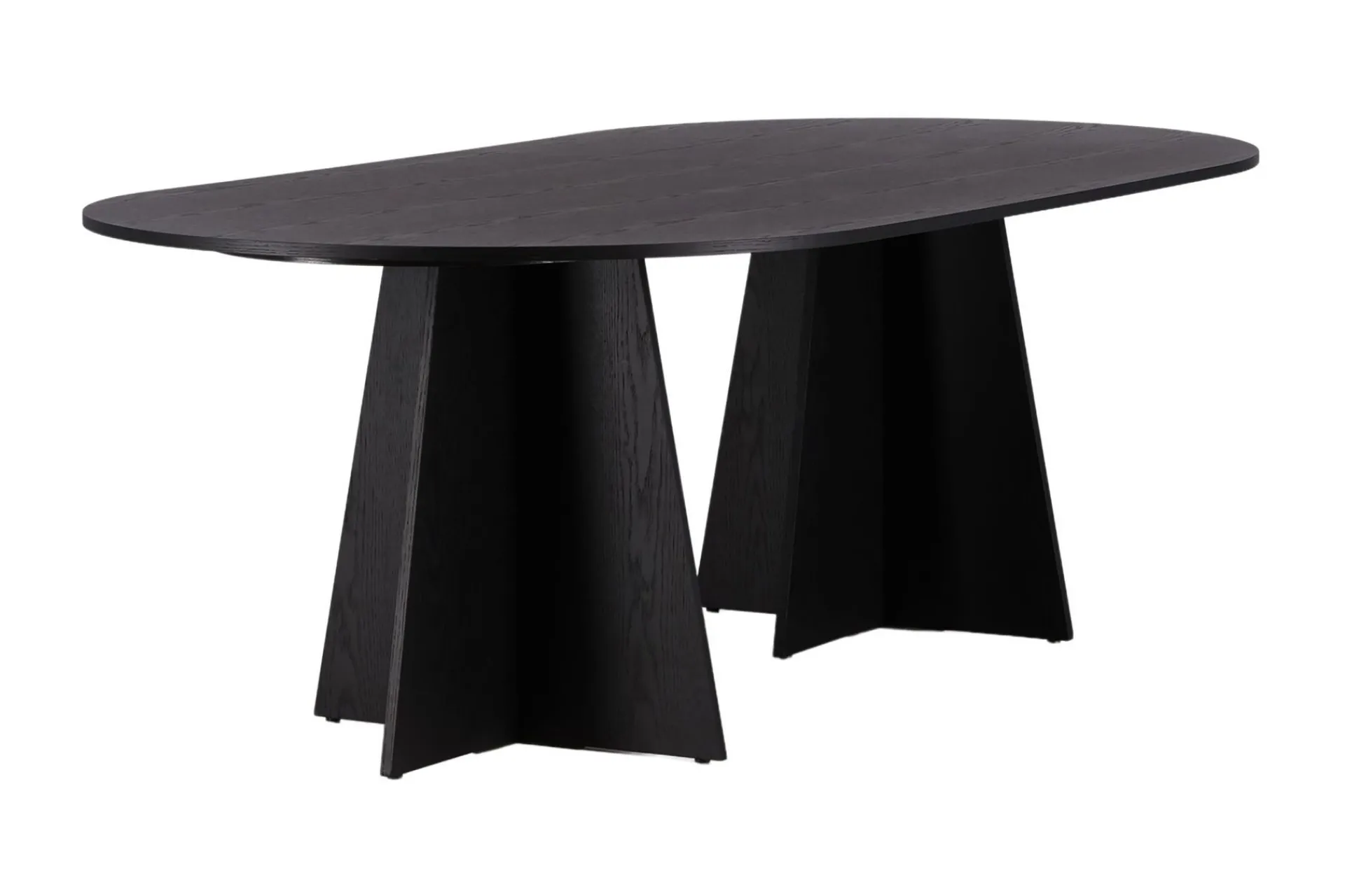Venture Home Spisebord & Kjøkkenbord-Spisebord Bootcut spisebord 230x115x75 cm ovalt Black