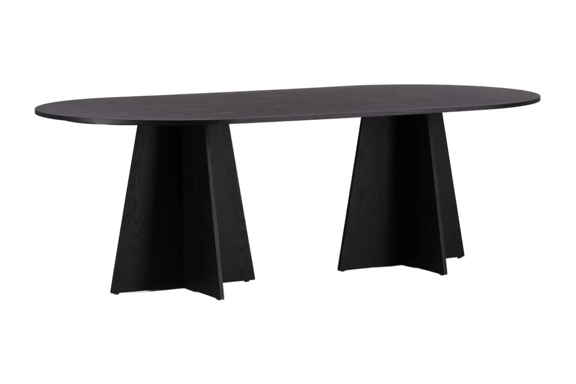 Venture Home Spisebord & Kjøkkenbord-Spisebord Bootcut spisebord 230x115x75 cm ovalt Black
