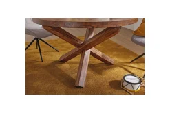 Wohnling Spisebord Rund 120 cm heltre landlig stil Rosentre