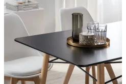 Spisebord & Kjøkkenbord-Spisebord 140 x 80 cm BIONDI Svart