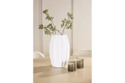 Venture Home Spisegruppe Copenhagen Rund 140 cm Hvit/Beige med 6 Lilja-stoler