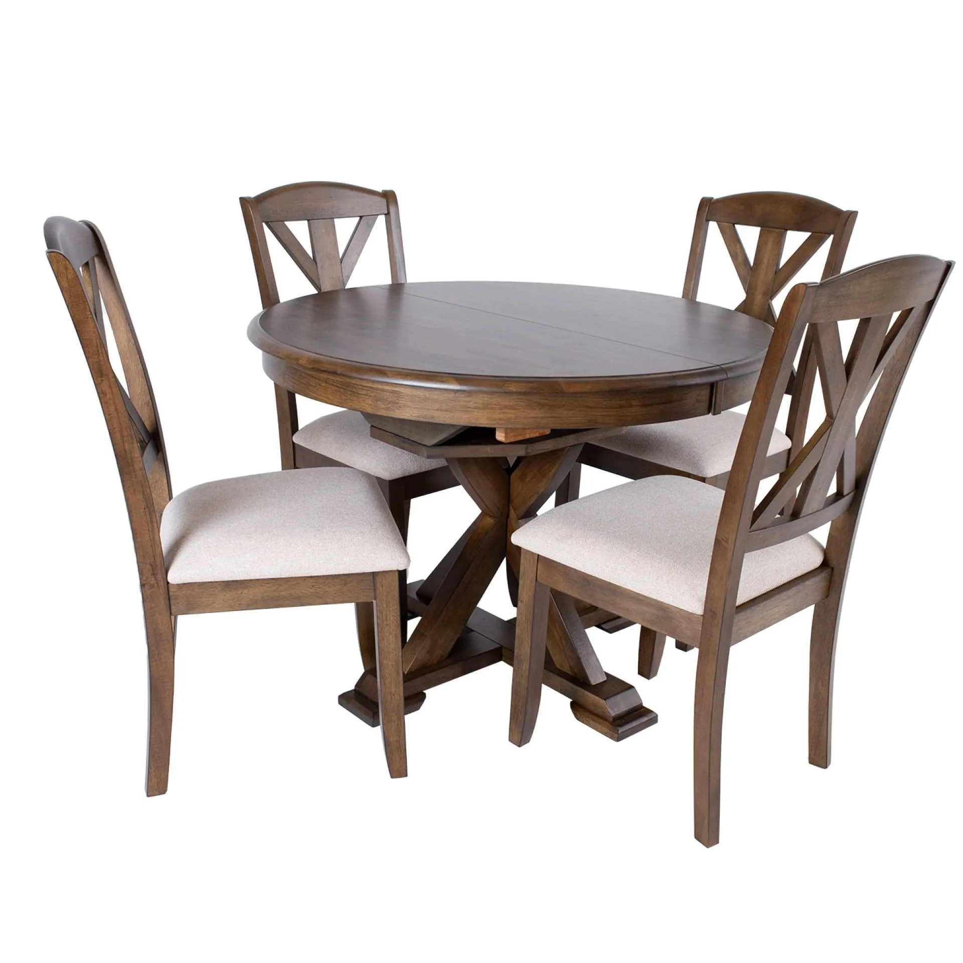 Spisegrupper-Spisegruppe HOME4YOU James bord og 6 stoler Brun