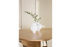 Venture Home Spisegrupper-Spisegruppe Strada Rund 120/170 cm Hvit med Lilja Stoler 6 stk Whitewash