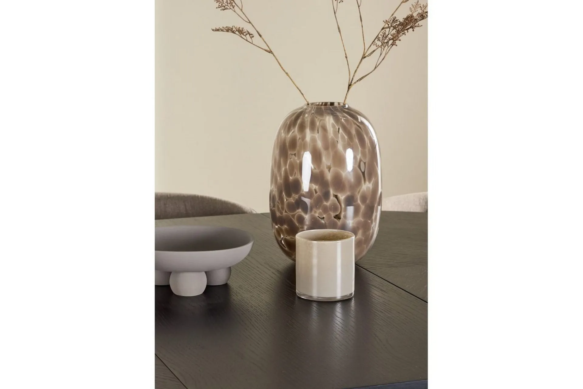 Venture Home Spisegruppe Strada Rundt 120/170 cm med Edina Stoler 6 stk, / Brun
