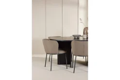Venture Home Spisegruppe Strada Rundt 120/170 cm med Edina Stoler 6 stk, / Brun