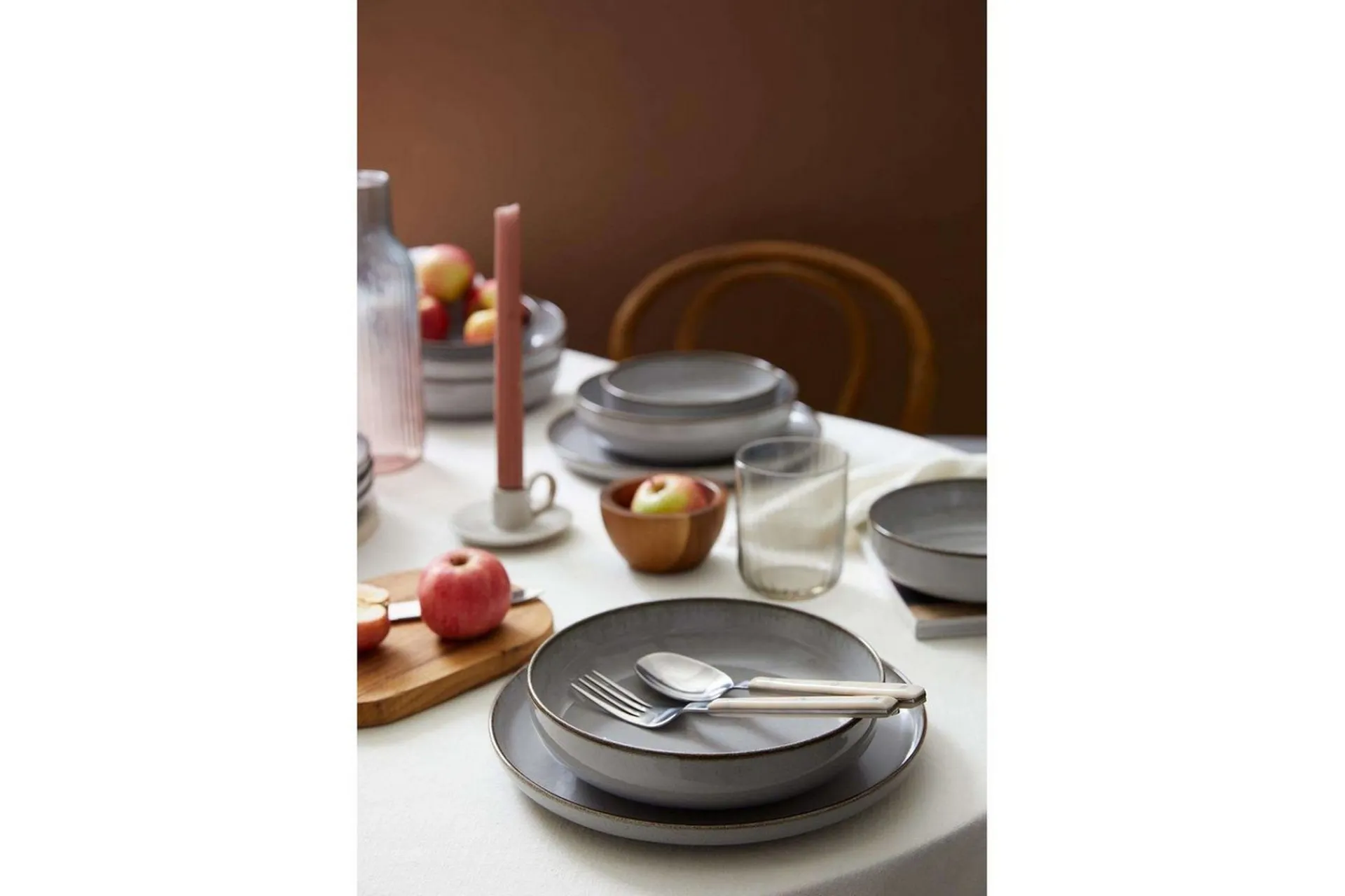 Spisesett (12 deler) Pinewick Grå