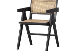 WOOOD Karmstoler-Spisestol Gunn Svart,Beige