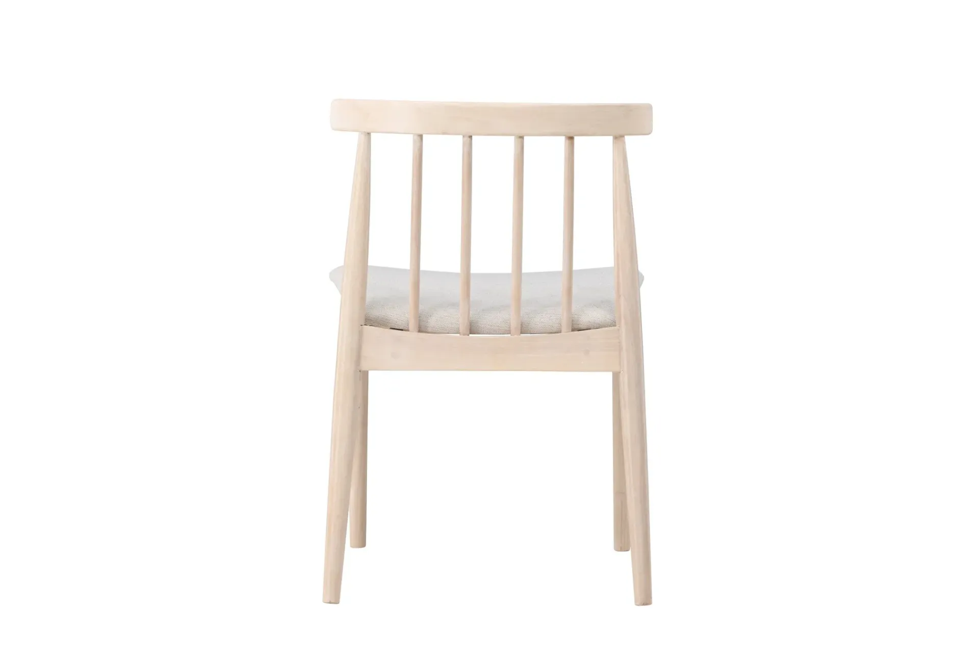 Spisestoler & Kjøkkenstoler-Spisestol uten armlener Peach Flora spisestol - -ben / Beige stoff Hvitvasket Whitewash