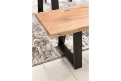 Wohnling Spisestuebenk Heltre tre kant med metallben landstil Uten ryggstøtte, 160 cm