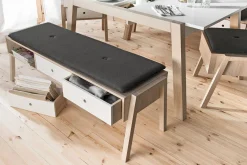VOX Entrebenk|Benk-SPOT Benk med Oppbevaring Tre / Natur / Hvit Tre/Natur,Hvit