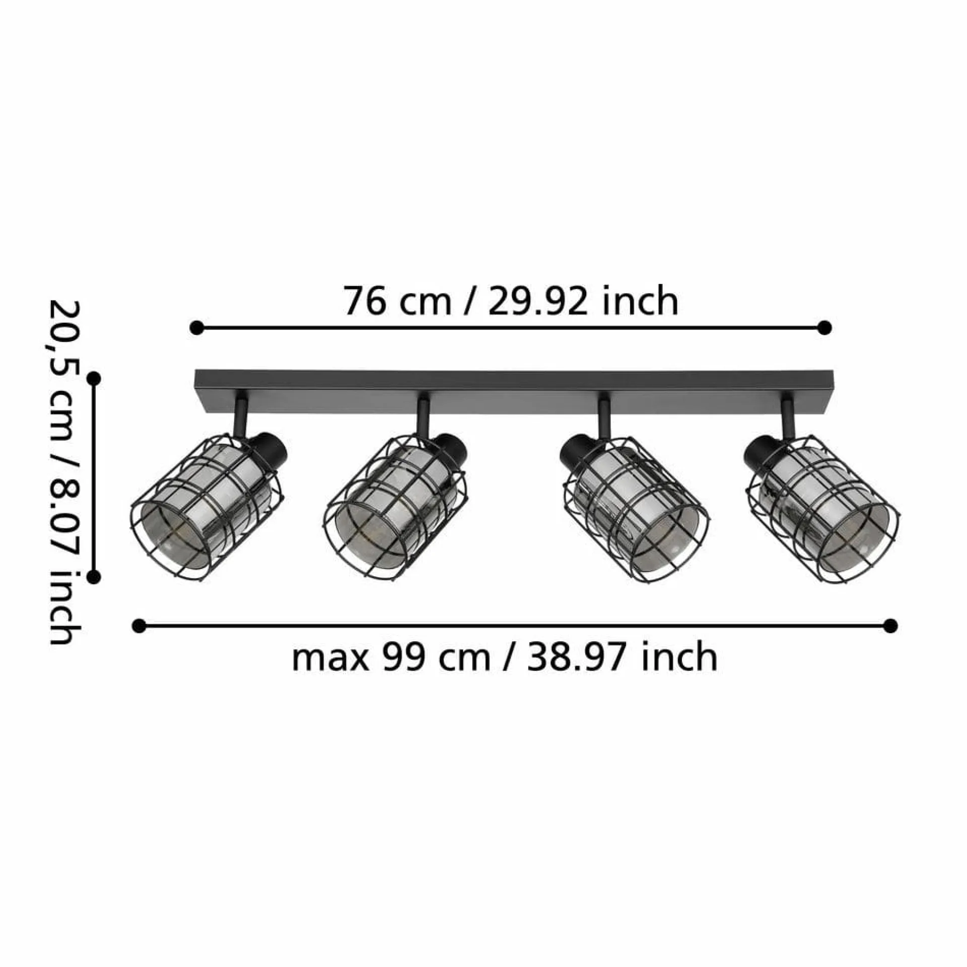 Spotlight Consaca med 4 lamper