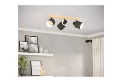 Eglo Spotlights & Downlights-Spotlight Batallas med 3 Lamper Svart,Brun