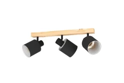 Eglo Spotlights & Downlights-Spotlight Batallas med 3 Lamper Svart,Brun