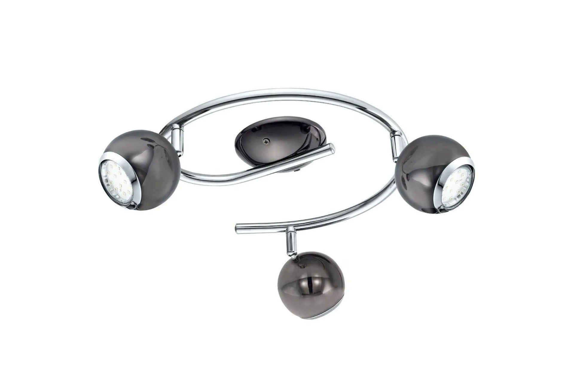 Eglo Led-Belysning|Spotlights & Downlights-Spotlight Bimeda med 3 Lamper Nikkel-Nero, Krom Grey,Krom