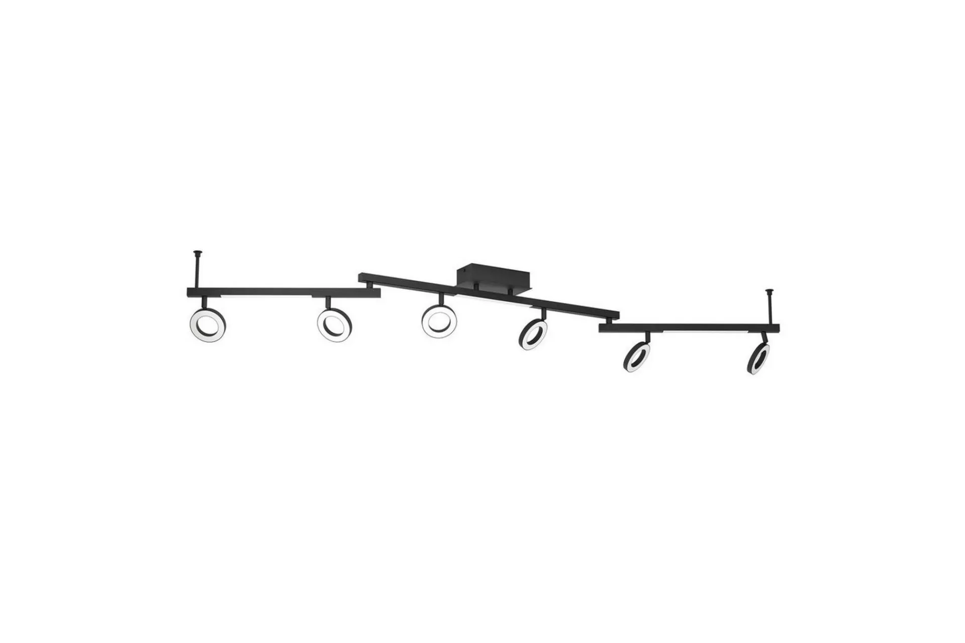 Eglo Spotlights & Downlights-Spotlight Cardillio 2 med 6 Lamper Svart