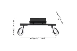Eglo Led-Belysning|Spotlights & Downlights-Spotlight Cardillio 2 med 2 Lamper Svart