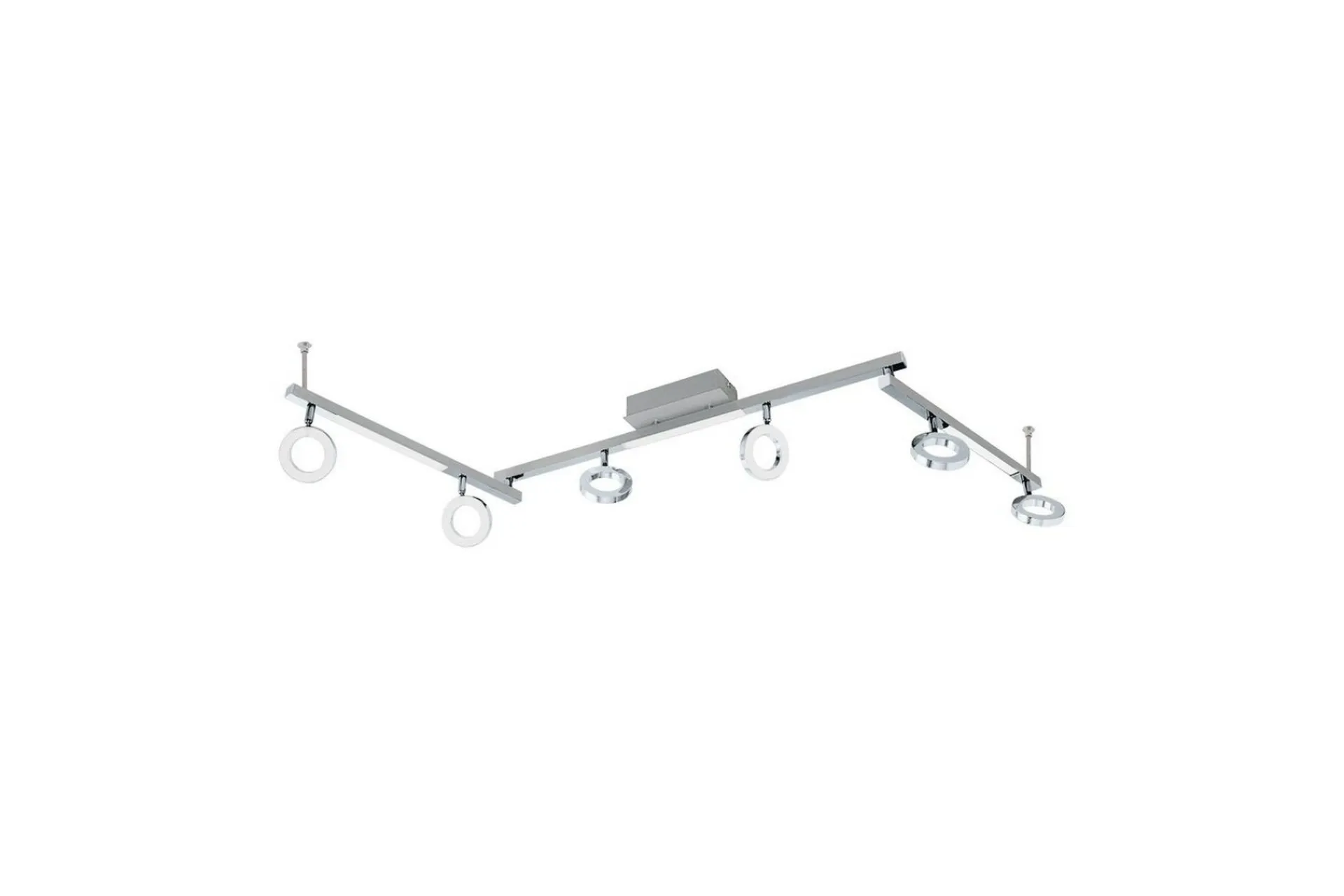 Eglo Led-Belysning|Spotlights & Downlights-Spotlight Cardillio 1 med 6 Lamper Krom,Sølv