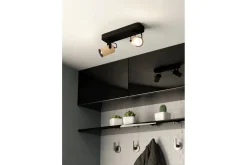 Eglo Led-Belysning|Spotlights & Downlights-Spotlight Cayuca med 2 lamper Svart,Brun