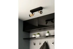 Eglo Led-Belysning|Spotlights & Downlights-Spotlight Cayuca med 2 lamper Svart,Brun