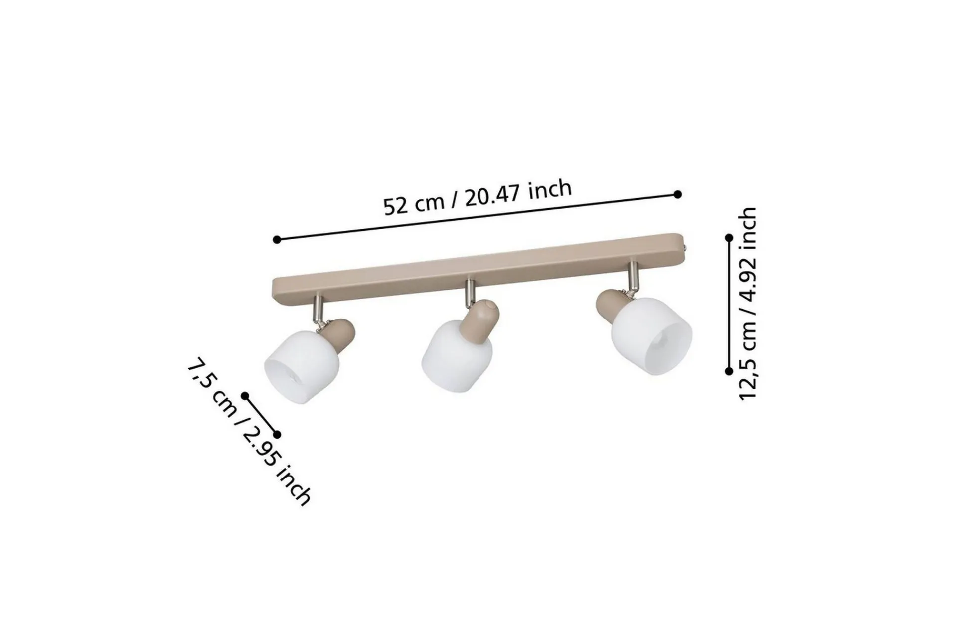 Eglo Spotlights & Downlights-Spotlight Corato med 3 Lamper Hvit