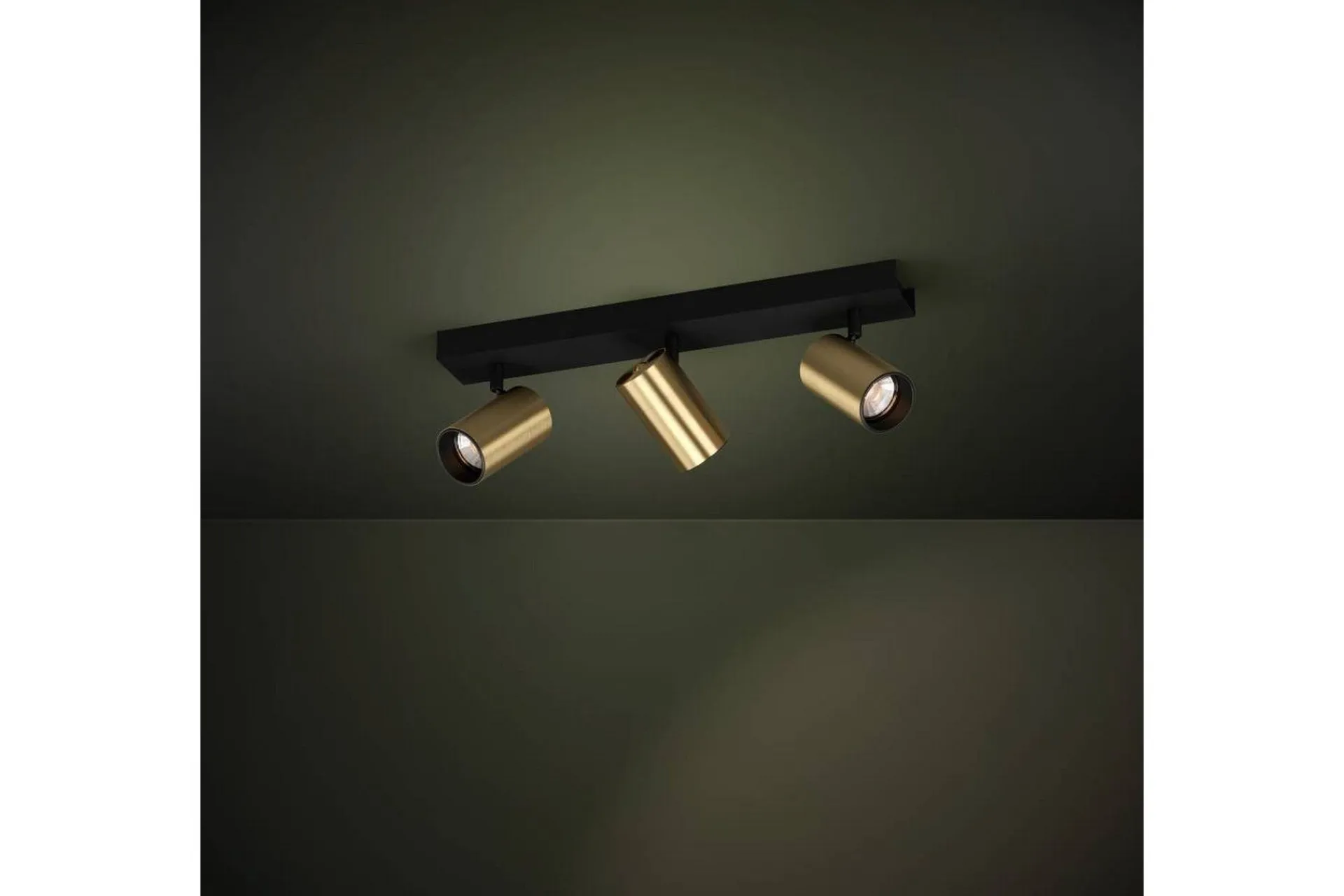 Spotlight Eglo Cumaribo Svart/Messing 3 lamper