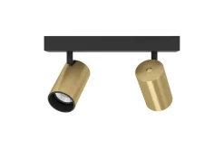 Spotlight Eglo Cumaribo Svart/Messing 2 Lamper