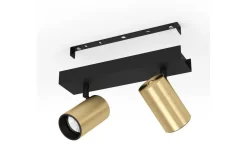 Spotlight Eglo Cumaribo Svart/Messing 2 Lamper