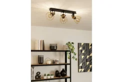 Eglo Spotlights & Downlights-Spotlight Sambatello med 3 lamper Svart,Messing