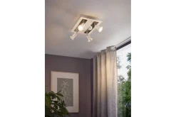 Eglo Spotlight Sarria Kvadrat Hvit, Krom