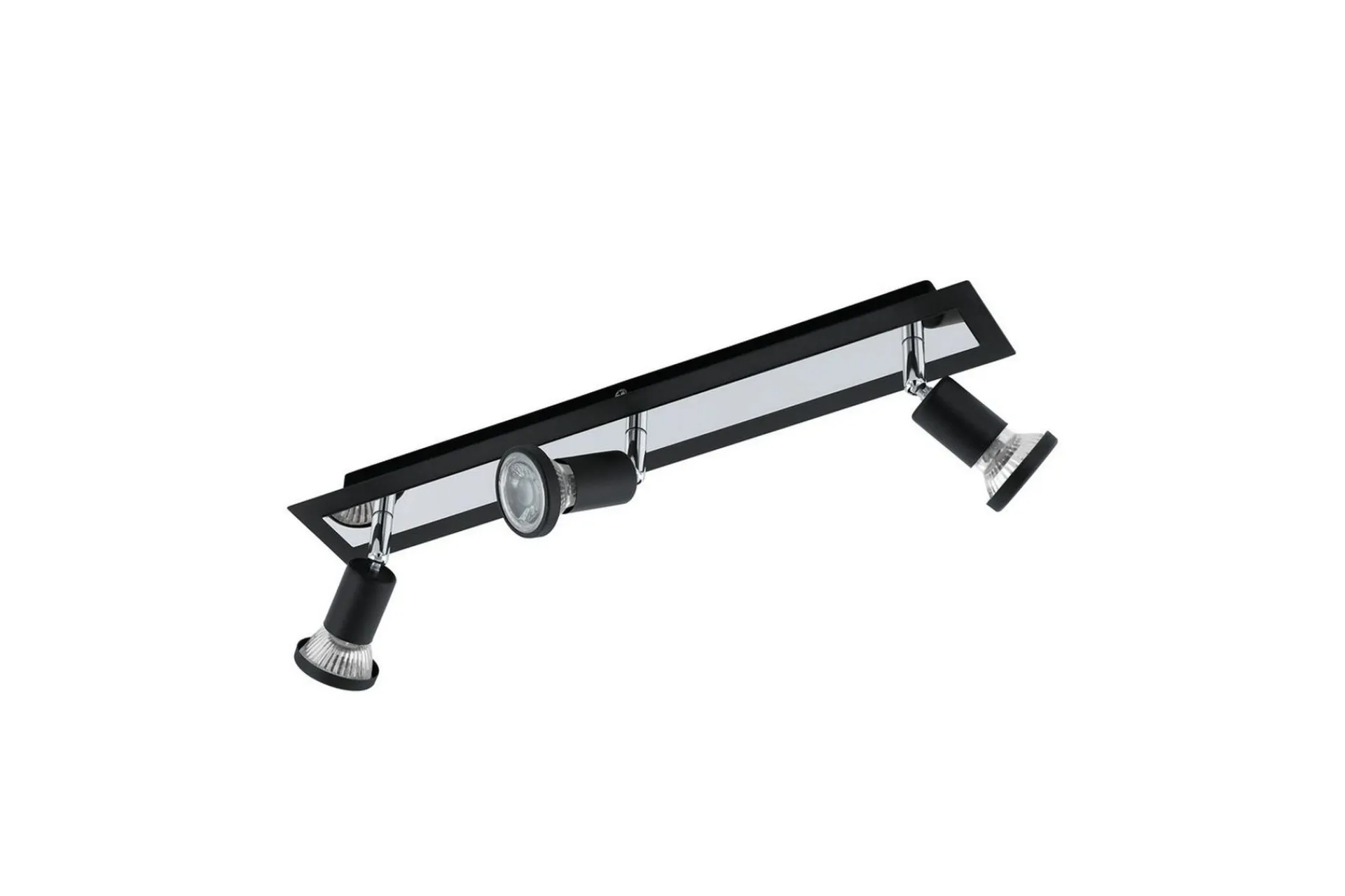 Eglo Spotlight Sarria med 3 Lamper Svart, Krom