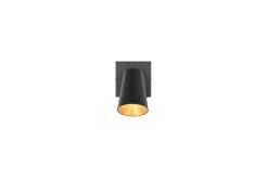 Trio Lighting Spot TRIO Sharp 1-del, Matt svart/gull