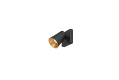 Trio Lighting Spot TRIO Sharp 1-del, Matt svart/gull