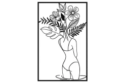 Skilt-Spring in the Head Veggdekor Svart