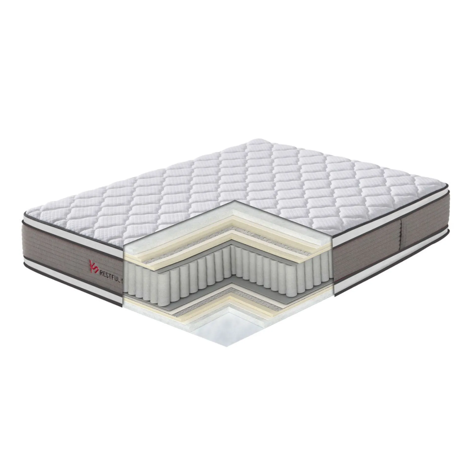Springmadrass HOME4YOU Harmony Duo Bliss 160x200x28 cm vendbar