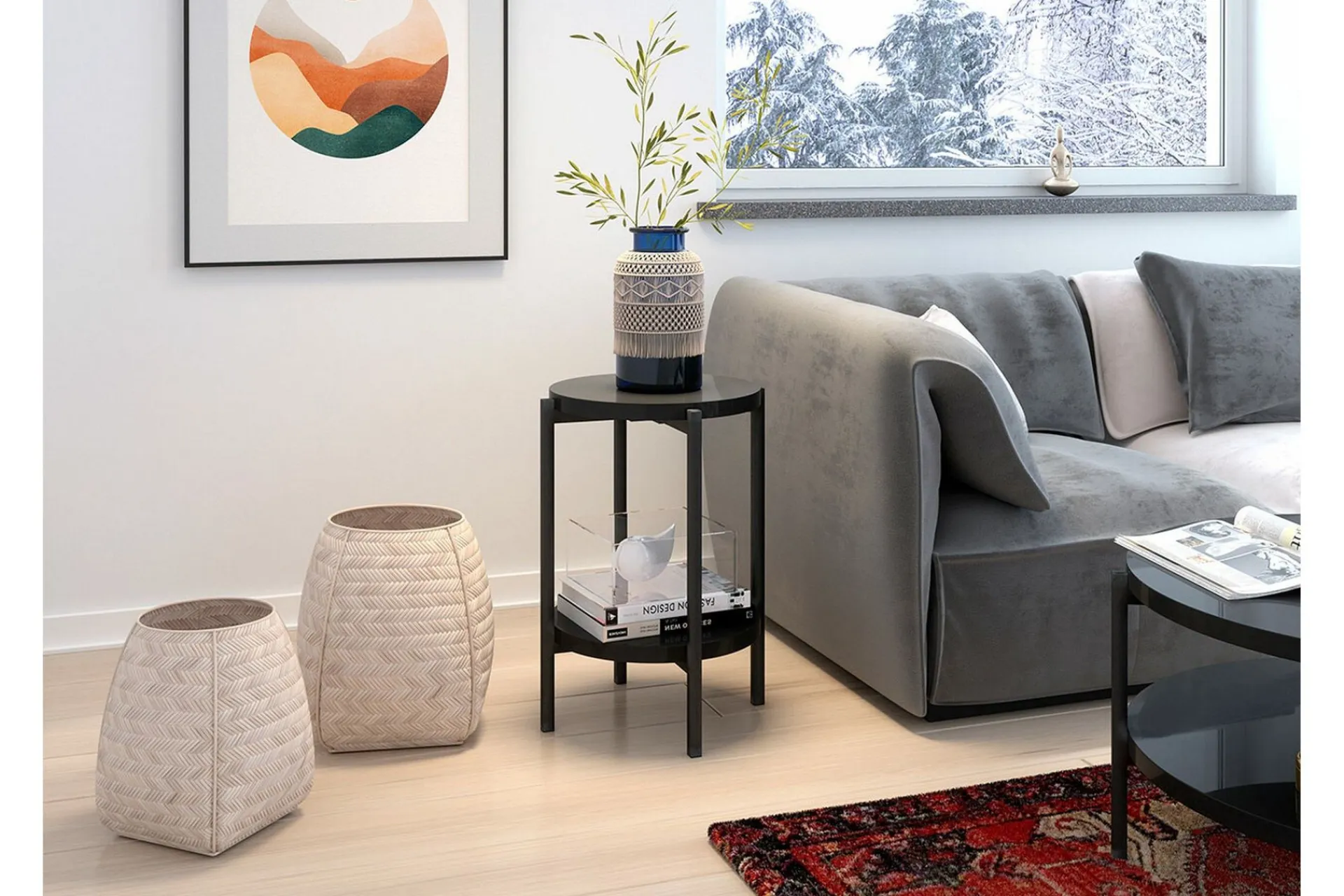 Staffin Sidobord Black