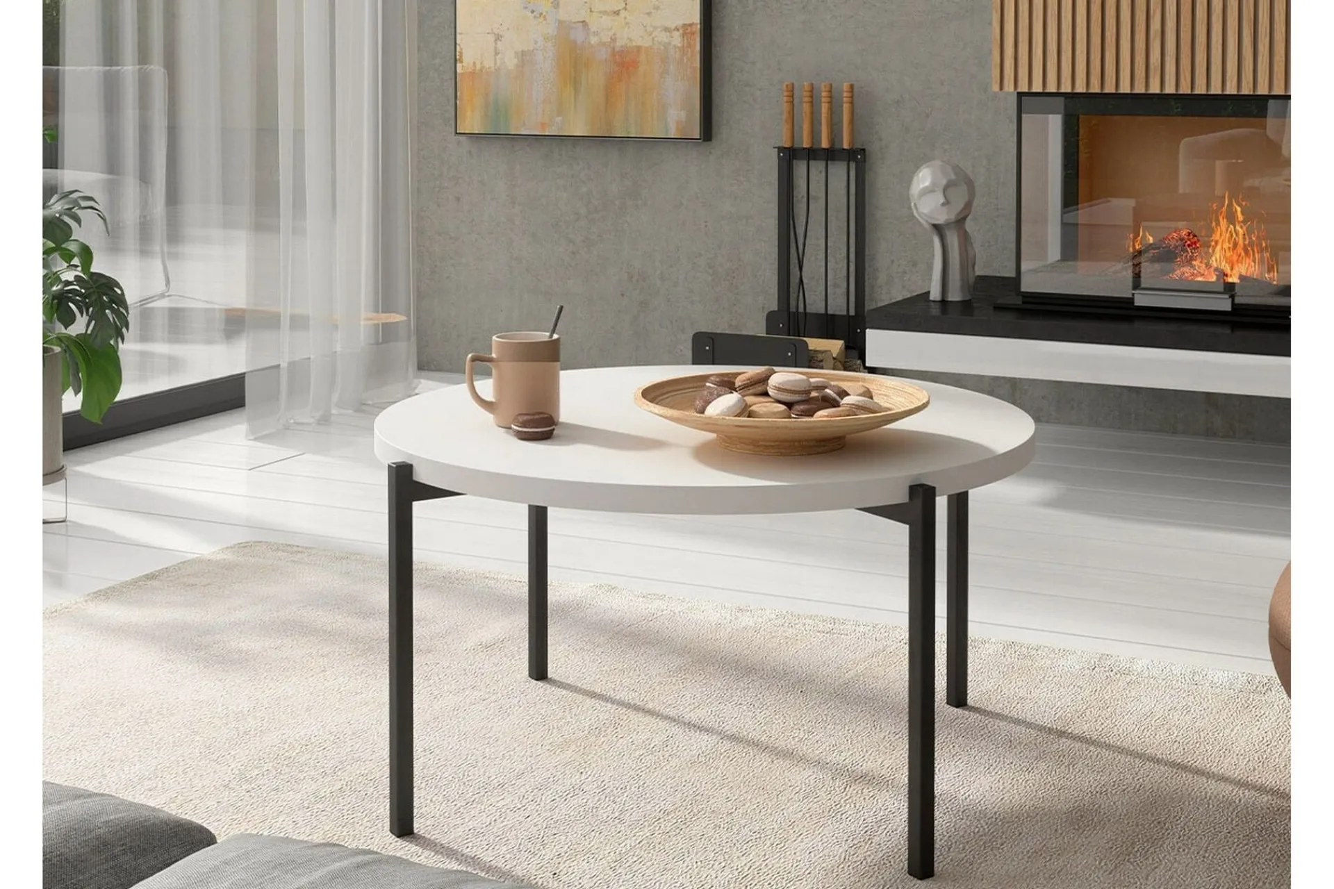 Sofabord-Staffin Soffbord White Hvit