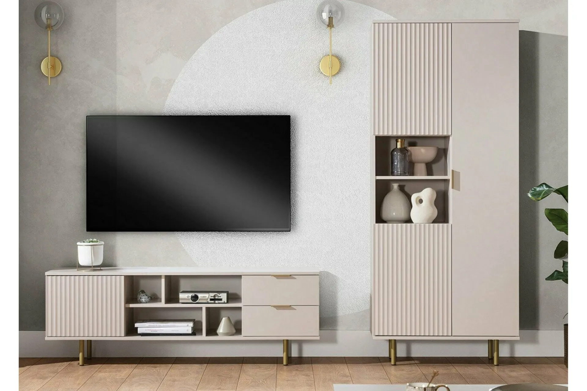 Tv-Benk & Mediabenk-Staffin TV-benk 150 cm Cashmere