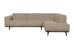 Sofa Med Sjeselong-Statement Hjørnesofa Høyre Beige