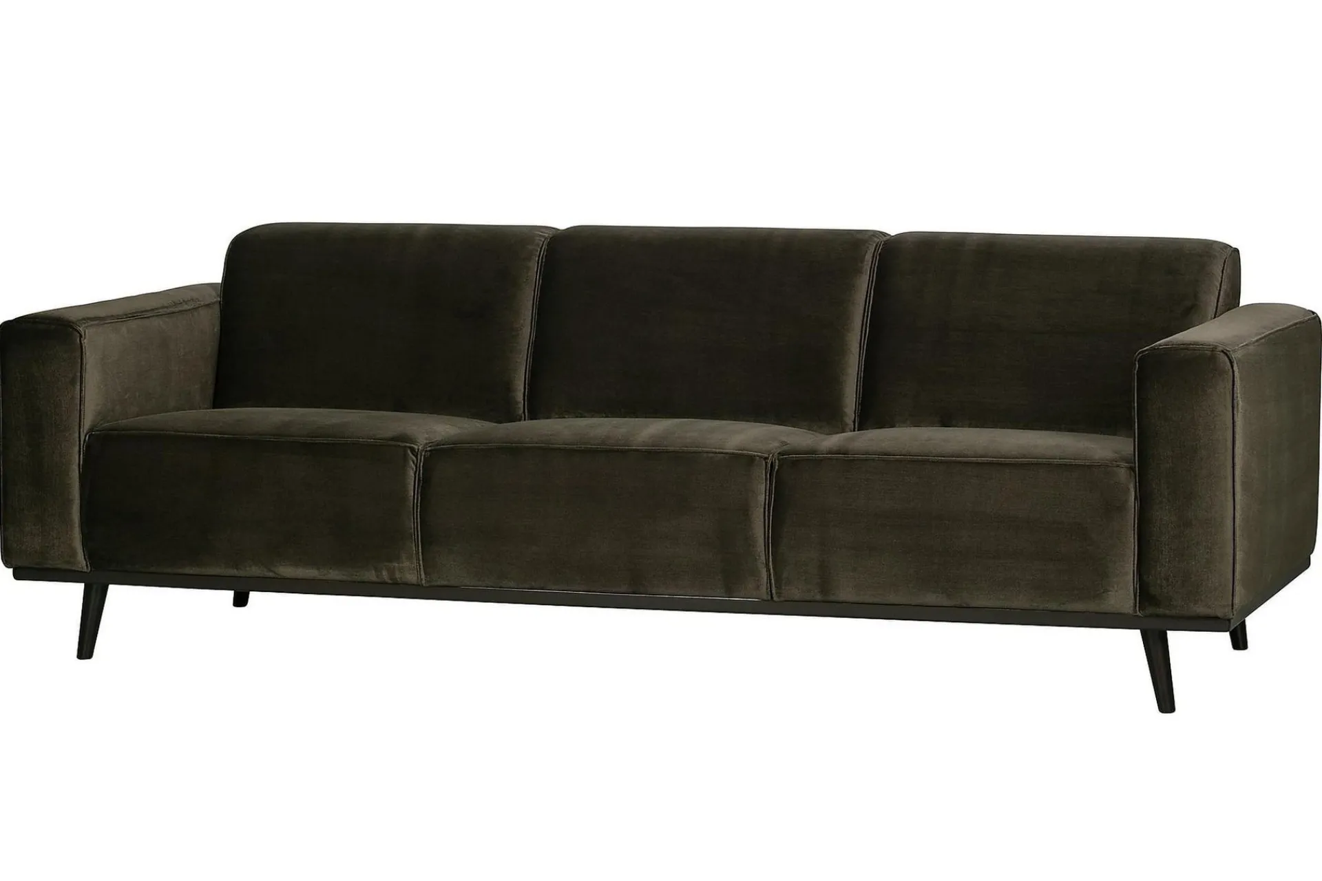 Velour Sofa & Fløyel Sofa-Statement 3-seters Sofa Brun